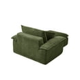 thumbnail image 6 of Miniyam 63" x 47" Oversized Chaise Lounge Chair Indoor with Thick-Cushioned Ottoman, Cloud-Like Comfort, No Assembly Required, Green, 6 of 7