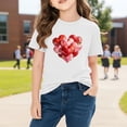 thumbnail image 6 of Piuwrlz Girl Graphic Shirts Tops Girls Short T-Shirts Sleeve Cotton Pullover White Size 9 Years, 6 of 10