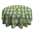 thumbnail image 4 of Design Pattern Round Tablecloth 60 Inch – Waterproof Polyester Table Cover with Full Print Design, Wrinkle Resistant & Washable for Kitchen Dining Party Decor, 4 of 6