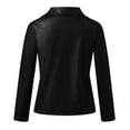 thumbnail image 4 of KIHOUT Jackets for Women Deals Women Plus Size Jacket Coat Lady Faux Leather Jacket Lady Long Sleeve Short Coat, 4 of 7