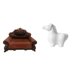 thumbnail image 1 of Sofá De Porcelana En Miniatura, Modelo De Silla, Figura De Caballo, Estatua, Escultura Decorativa De Animal, Mueble, Adorno De Mesa Para Habitación, Micropaisaje, Regalo, Decoración Para, 1 of 8