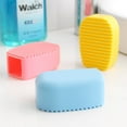thumbnail image 2 of Candy Color Silicone Washboard Creative Mini Handheld Laundry Washboard Multipurpose Laundry Cleaning Brush Clothes Washing Brushes (Pink), 2 of 7