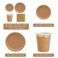thumbnail image 3 of Amdohai 8PCS Disposable 7 Inch Plates Disposable Compostable Paper Tableware Set Ecological, 3 of 9