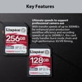 thumbnail image 4 of Kingston Canvas React Plus 64GB U3 V90 SD Card 2-Pack Bundle, 4 of 7