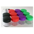 thumbnail image 3 of BIN BUDDY 2 Piece Clear Jars with Bright Colored Lids | 20 ml Capacity | Crafted from Sturdy Polypropylene | Ideal for Crafters, Jewelers & Collectors, 3 of 5