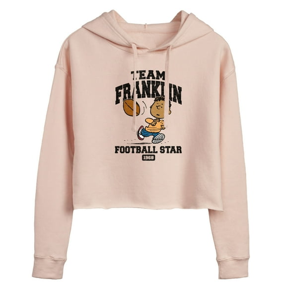 Peanuts - Team Franklin - Juniors Cropped Pullover Hoodie