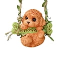 thumbnail image 2 of Linda estatua de jardín de animales de hadas colgantes decoración encantadora de resina pequeña colgante figurita de la sala del jardín del jardín de Cachorro, 2 of 8