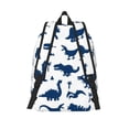 thumbnail image 2 of Lsque Cute Cartoon Dinosaurs Pattern Canvas Daypack, Durable Backpack, High-quality Versatile Backpack,Vintage Compact Backpack-Medium, 2 of 6