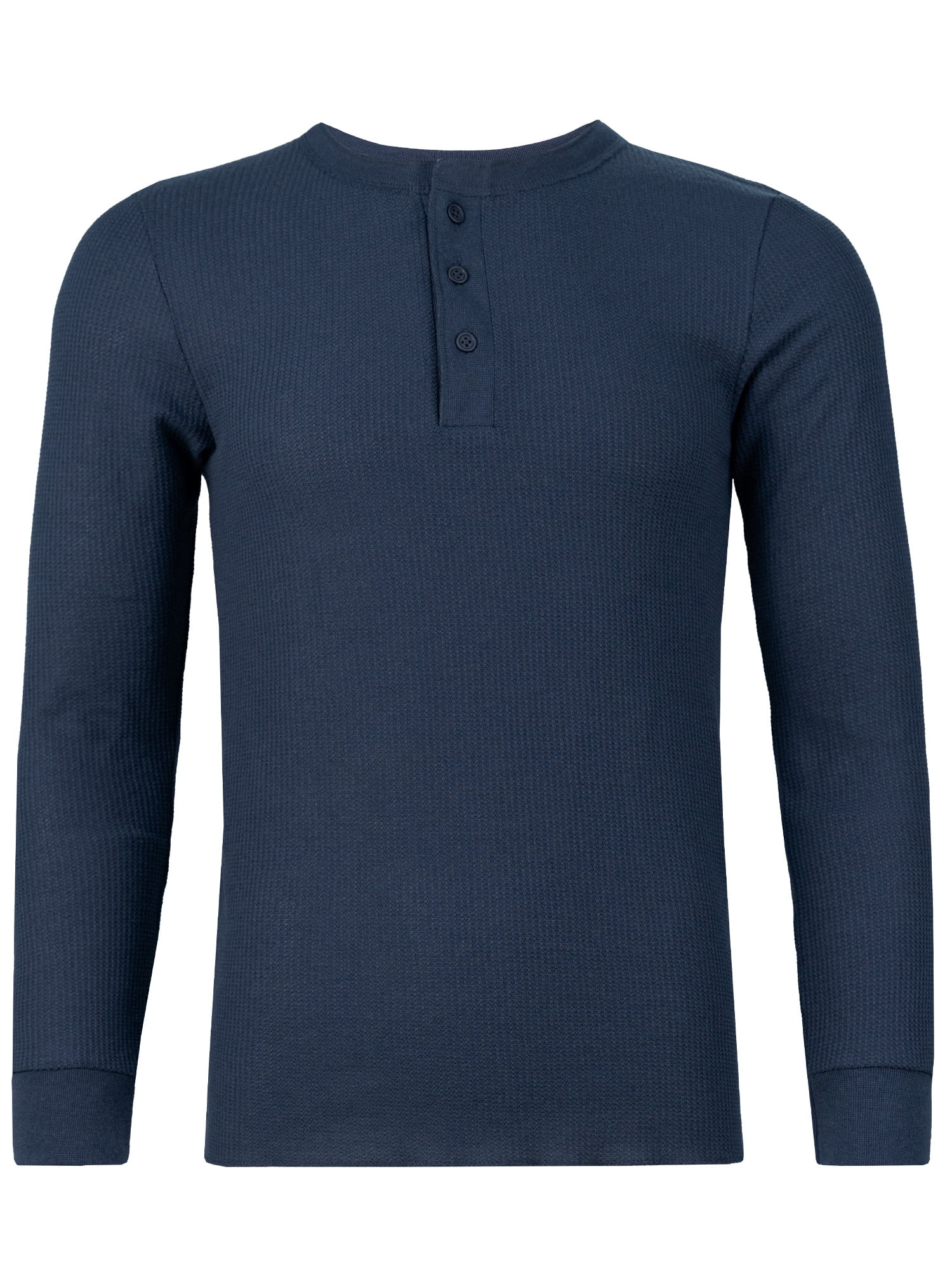 Fruit of the Loom Men's Thermal Waffle Underwear Henley Top, Sizes S-5XL