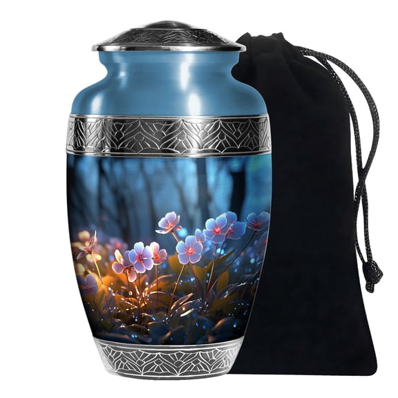 KARYLIZ Flower Decorative Urn For Adult Ashes Female Large Urns For Human Male 10 Inch