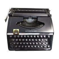 Brother Deluxe 220 Retro Black Portable Working Typewriter – Vintage Style Writing – AUTHENTIC HUB