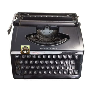 Brother Deluxe 220 Retro Black Portable Working Typewriter – Vintage Style Writing – AUTHENTIC HUB
