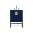 thumbnail image 3 of 24 inch single bathroom vanity in blue, 3 of 8