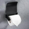 thumbnail image 4 of pitrice en Acier Inoxydable Rouleau de Toilette Noir Distributeur de Papier de Stockage Support de Tissu Distributeur Accessoires, 4 of 9