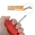 thumbnail image 4 of Uxcell PH2 T-Handle Phillips Screwdriver #2 Stubby Magnetic Screwdrivers CR-V Pocket Screwdriver, Red, 4 of 7