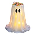 thumbnail image 2 of Halloween Candy Bucket, Light Up Ghost Floor Candy Bowl Stand with Remote Control, Large Trick or Treat Candy Holder, Glowing Floor Decor Rack for Halloween Yard Front Door Party Decorations, 2 of 8