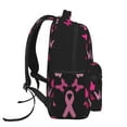 thumbnail image 3 of Xecao Breast Cancer Backpack, a stylish and functional choice for both men and women, is the perfect basic bookbag for college, work, or travel, 3 of 5