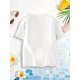 thumbnail image 2 of [Stretchable Tshirt] Girls' Summer Casual Crew Neck T-Shirt, Soft Polyester Knit Top with Geometric Capybara Print, Regular Fit Short Sleeve Tee for Youngsters, Playful Youngsters's Tee|Fun Graphic T, 2 of 5