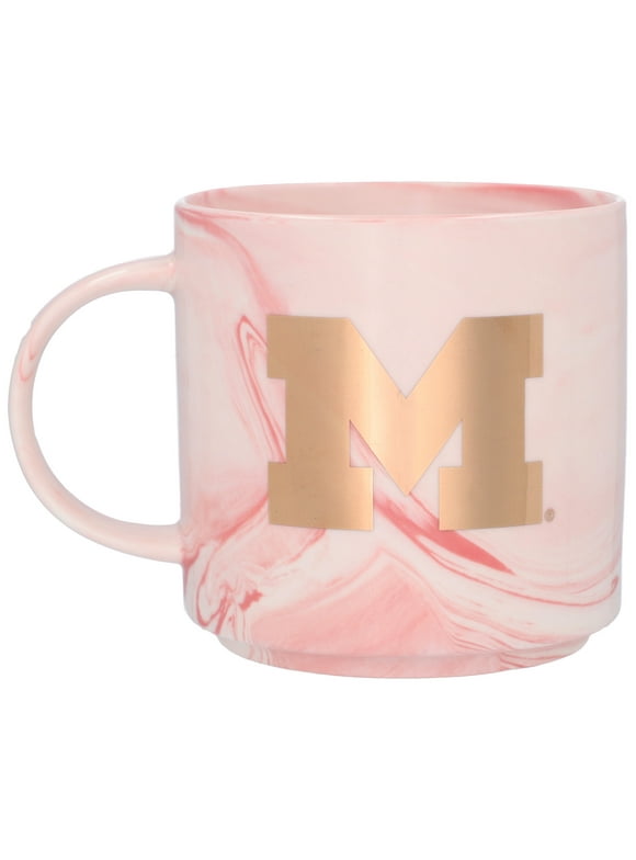Michigan Wolverines 11oz. Pink Marble Mug