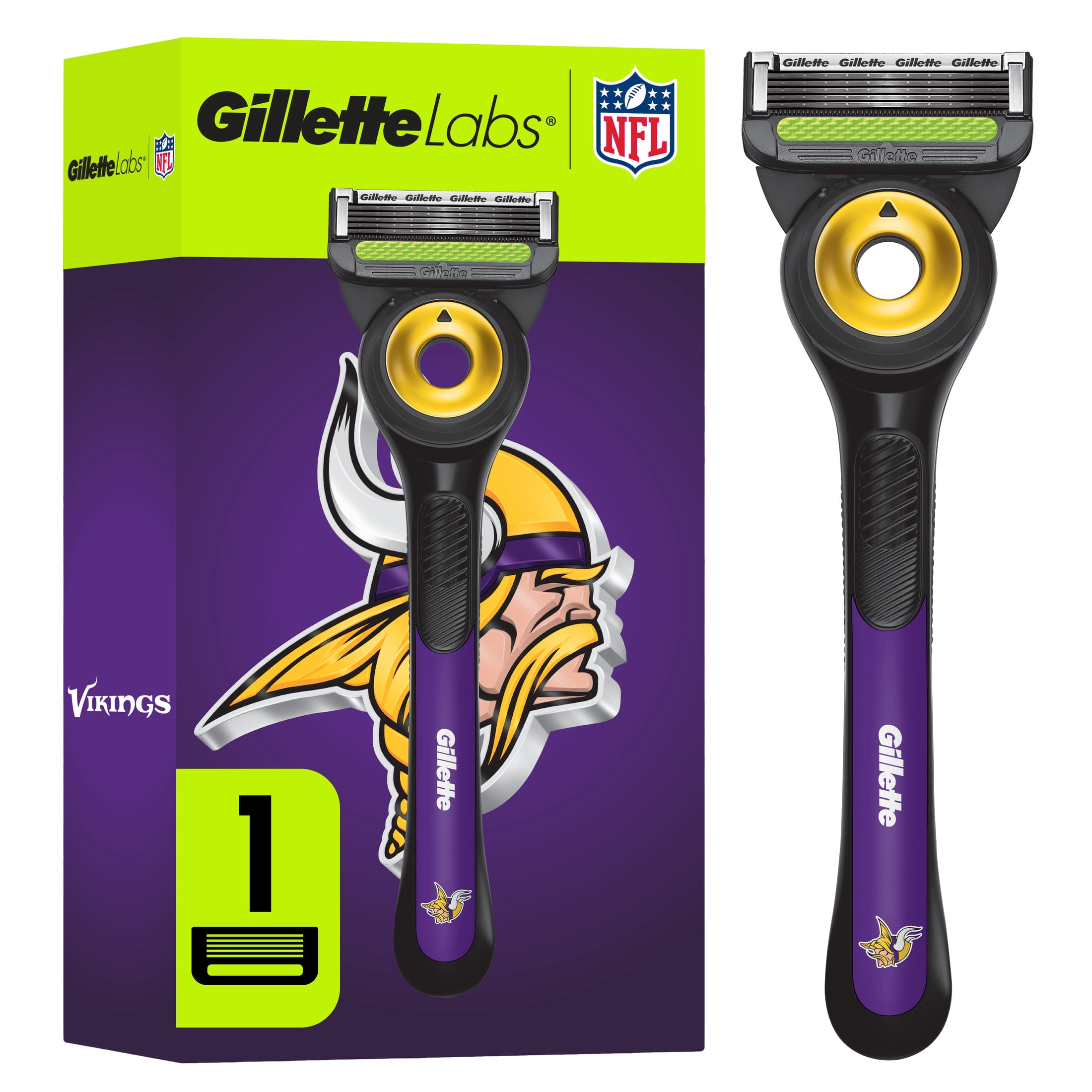 Gillette Labs Official Lions Licensed Razor for Men, Perfect for