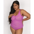 thumbnail image 2 of Curvy Couture Women's Plus Size No Show Lace Bodysuit, 2 of 6