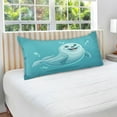 thumbnail image 4 of Cute Seal Plush Pillow Cases Body Size Ultra Soft Warm Pillowcases with Zipper 20"x54", 4 of 9