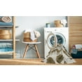 thumbnail image 2 of Ahgly Company Machine Washable Indoor Square Abstract Dark Gold Brown Area Rugs, 8' Square, 2 of 7