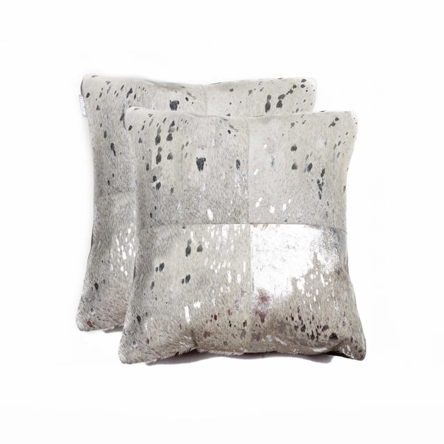 18 "X 18" X 5" Argent et Gris 2 Pack Quattro Oreiller