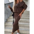 thumbnail image 2 of Winter New European And American Sleeveless Dress Hooded Hoodie Short Top Suit, 2 of 8