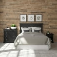 thumbnail image 3 of Homestyles Bedford Solid Wood Queen Headboard Nightstand and Chest Set in Ebony, 3 of 6