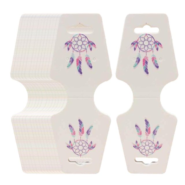 Tarjetas de Exhibición Soledad Paquete de 100 Tarjetas de Joyería Tarjeta plegable para collar