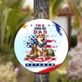 thumbnail image 4 of I'm a Shiba Inu Dad and a Veteran, Nothing Scares me Happy Father's Day Round Wood Sign Shibas Dog Lovers Gifts Idea Hanging Wall Home Decor - 00006, 4 of 5