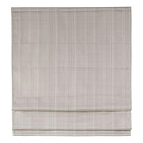 Pemberly Row Basketweave Room Darkening Cordless Roman Shade in Taupe