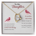 thumbnail image 4 of To My Daughter Some Days Are Better Forever Necklace w Message Card, 4 of 20