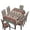 Aztec Print, variant on Bulopur Turtle Bar Stool Covers Set of 2 Washable Round Protective Cover for Round Barstools 12 -14 Inch Easy to Install Bar High Chair Covers Tropical Decor Gift for Holiday