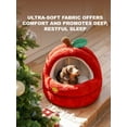 thumbnail image 5 of Zeze Apple Warm Igloo Pet Bed – Cozy Enclosed Cat & Small Dog Bed for Winter (20.5" x 17.7" x 20.5"), 5 of 6