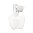 thumbnail image 3 of Delight Jewelry Silvertone Faith on White Spinners Open Heart French Earrings, 3 of 4
