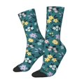 thumbnail image 1 of Balery Floral Calcetas Largas con Estampado para Hombre y Mujer – Suaves y Transpirables, Talla Única (US 5-11), 1 of 6