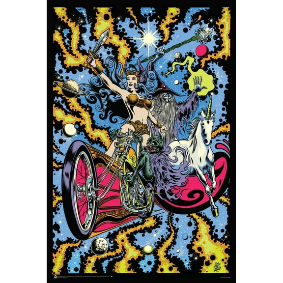 Rebellion by Dirty Donny Non-Flocked Blacklight Poster - 24" x 36"