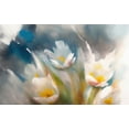 thumbnail image 4 of Stephen Chambers 14x10 White Modern Wood Framed Wall Art Titled - Tulips 2, 4 of 6