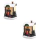 thumbnail image 1 of Ounissouiy Escena navideña de resina, casa de nieve, conjunto de pueblo LED, decoración de escritorio Type1 NO1, 1 of 1