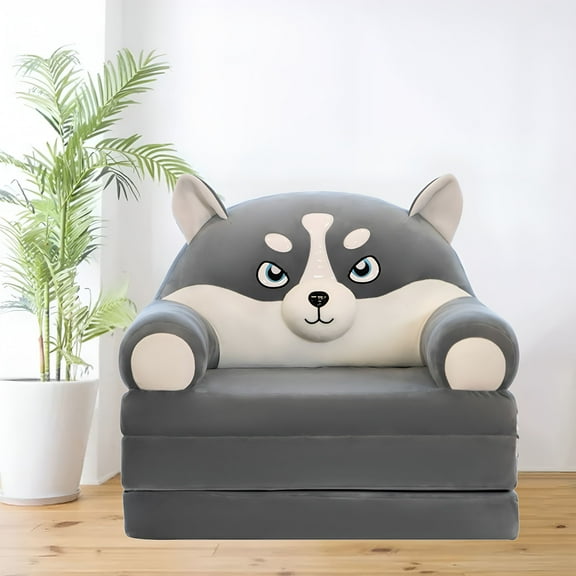 LAMIRO Toddler Chairs Comfy 1-3 Years Old,Toddler Reading Chair,Toddler Sofa Kids Couch Fold Out,2 in 1 Flip out Couch and Mini Sofa for Girls and Boys,Baby Couch for 1-3 year Olds