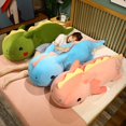 thumbnail image 2 of 80/120cm Giant Dream Dinosaur Plush Toy Soft Stuffed Cartoon Animal Doll Girlfriend Sleeping Pillow Baby Kids Birthday Nice Giftgreen80cm Deng Xun unisex, 2 of 2
