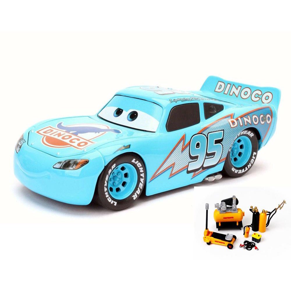 Diecast Car & Mechanic Set Package Disney Pixar CARS DINOCO Lightning