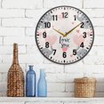 thumbnail image 3 of Yayeee Wall Clock Battery Operated 11.9" Silent Quartz Non-Ticking for Living Room Decor, Cute Elephant, 3 of 8