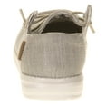 thumbnail image 3 of Hey Dude Girl's Wendy Youth Linen Beige Size 3  Girls Shoes  Girls Lace Up Loafers  Comfortable & Light-Weight, 3 of 5