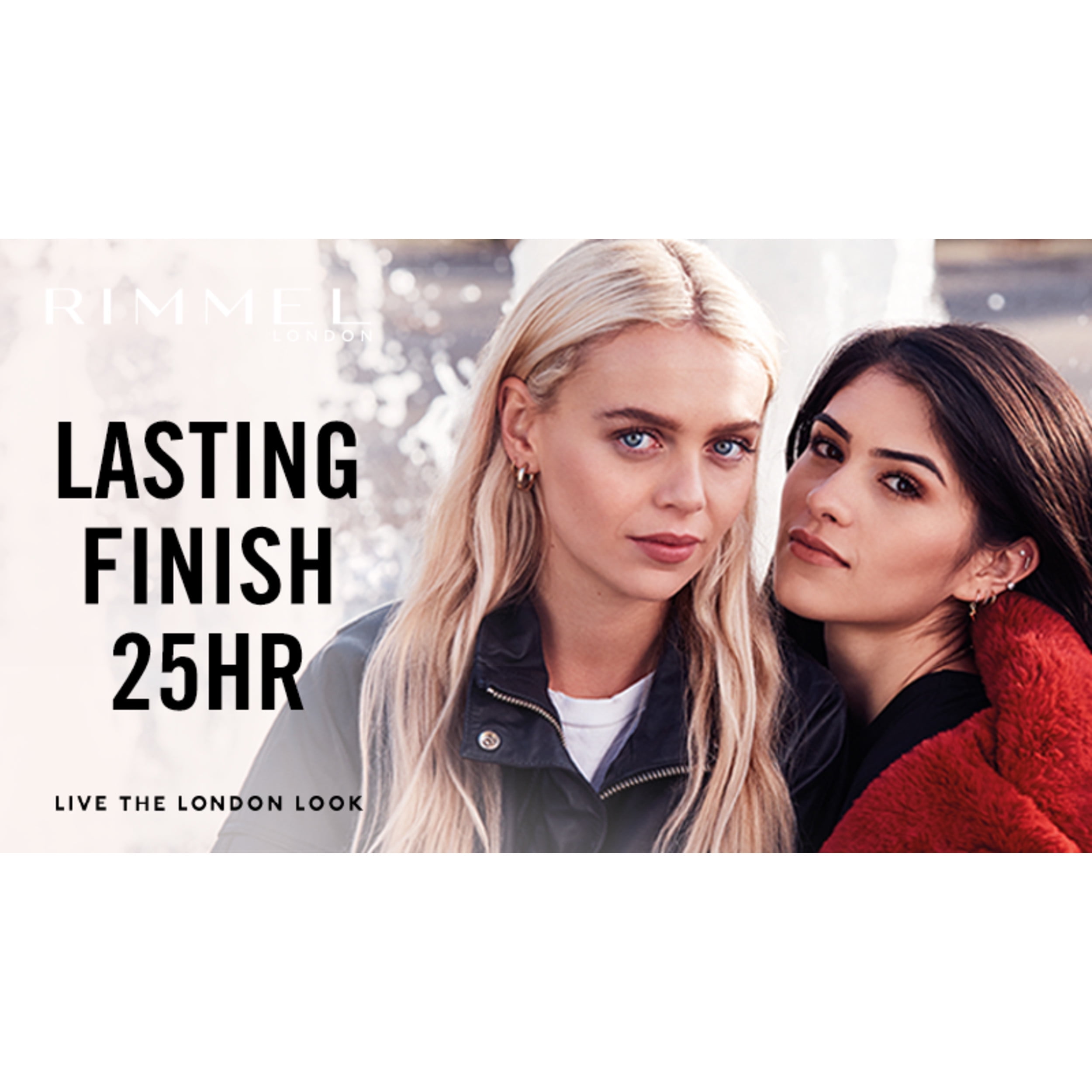 (2 pack) RIMMEL Lasting Finish 25Hr Liquid Foundation +SPF20, 203 True Beige, 1 fl oz