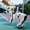 thumbnail image 4 of ChiVerve Men's Basketball Shoes No-Slip Breathable Outdoor Shoes for Women Fashion Graffiti Training Shoes, 4 of 7