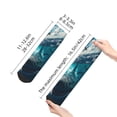 thumbnail image 2 of Uemuo Airplane Shark Printed Crew Socks, Moisture-Wicking Socks, Athletic Socks for Men Breathable Cushion Socks Casual Sport Socks for Running Traveling, 2 of 6