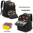 thumbnail image 3 of Mochila Rexmica para hombre con 3 bolsas para herramientas, color negro, 3 of 8